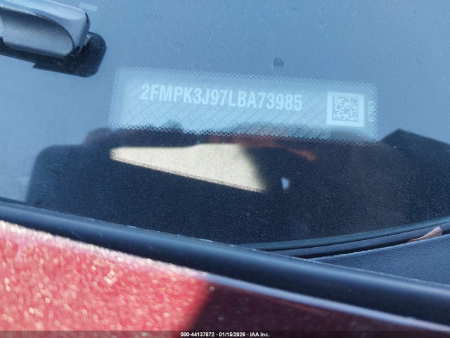 44137872 :رقم المزاد ، 2FMPK3J97LBA73985 vin ، 2020 Ford Edge Sel مزاد بيع