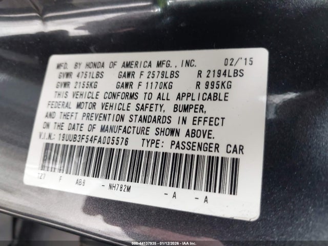 2015 ACURA TLX 19UUB3F54FA005576 Photo 8