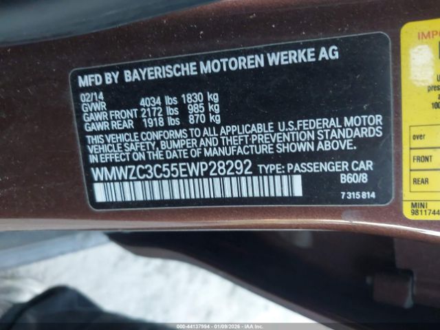 2014 MINI COUNTRYMAN WMWZC3C55EWP28292 Photo 8