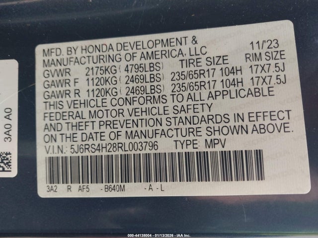 2024 HONDA CR-V 5J6RS4H28RL003796 Photo 8