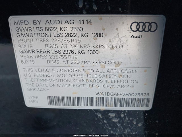 2015 AUDI Q5 WA1DGAFP7FA079526 Photo 8