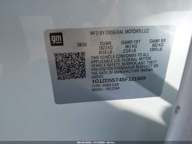 2025 CHEVROLET MALIBU 1G1ZD5ST4SF121669 Photo 8