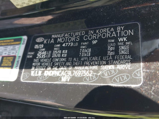 KNDPNCAC9L7697562 KIA Sportage Ex