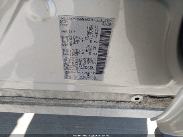 2020 NISSAN ROGUE 5N1AT2MT5LC795637 Photo 8