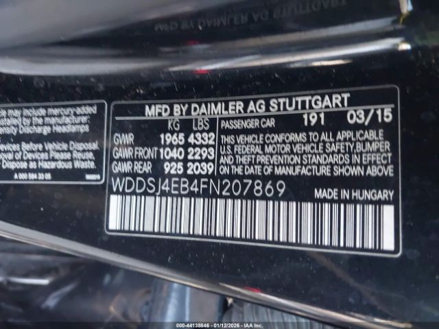 2015 MERCEDES-BENZ CLA 250 WDDSJ4EB4FN207869 Photo 8