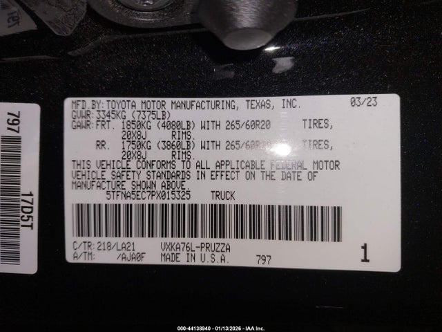 2023 TOYOTA TUNDRA 5TFNA5EC7PX015325 Photo 8