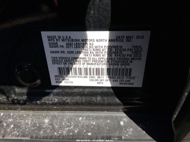 2015 MITSUBISHI OUTLANDER SPORT 4A4AP4AU7FE035244 Photo 8