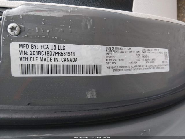 2023 CHRYSLER PACIFICA 2C4RC1BG7PR581544 Photo 8