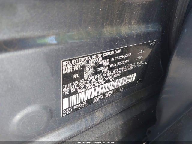 2024 Toyota Venza Le მანქანა იყიდება აუქციონზე, vin: JTEAAAAH8RJ157449, აუქციონის ნომერი: 44139254