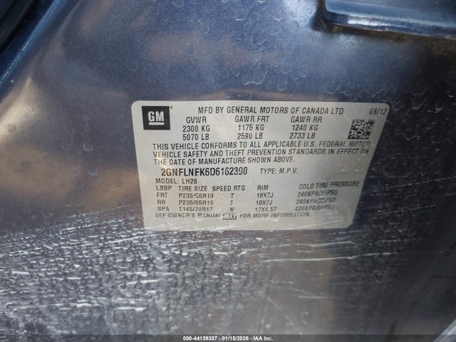 2013 CHEVROLET EQUINOX 2GNFLNEK6D6162390 Photo 8