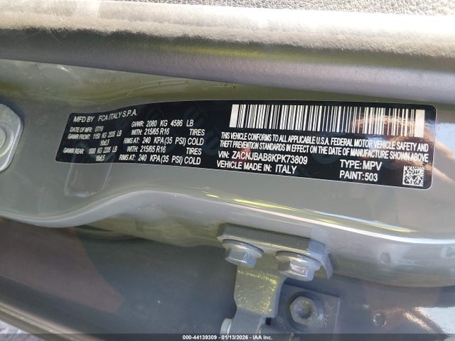 2019 JEEP RENEGADE ZACNJBAB8KPK73809 Photo 8