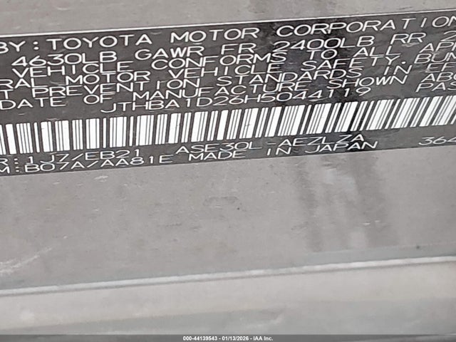 Lexus IS 200T 2017 JTHBA1D26H5044119 Image 9