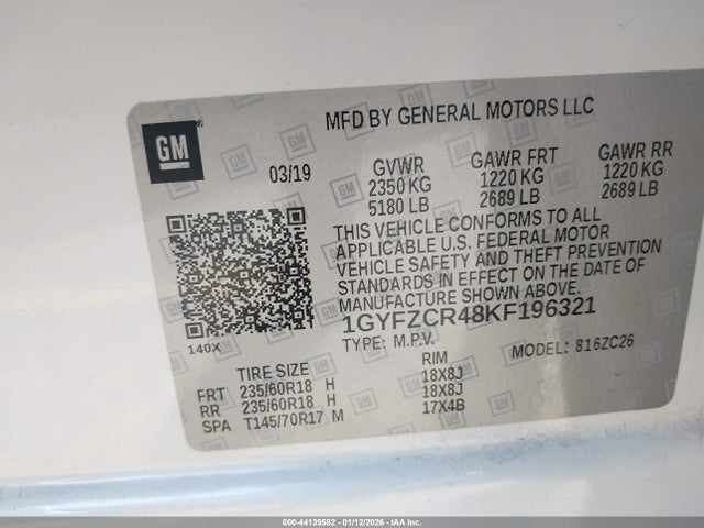 2019 CADILLAC XT4 1GYFZCR48KF196321 Photo 8