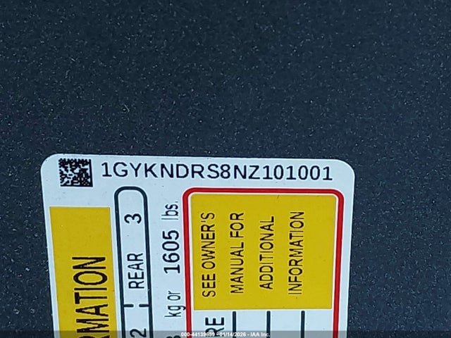 2022 CADILLAC XT5 1GYKNDRS8NZ101001 Photo 8