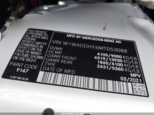 2021 MERCEDES-BENZ SPRINTER 2500 W1W4DDHY6MT053088 Photo 8