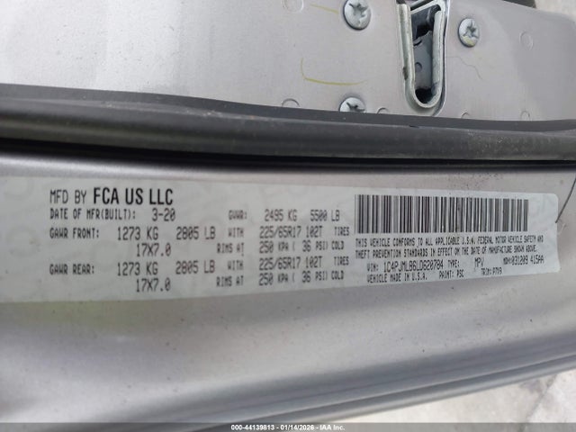 Jeep Cherokee Latitude Plus 4x4 2020 1C4PJMLB6LD620784 Image 9