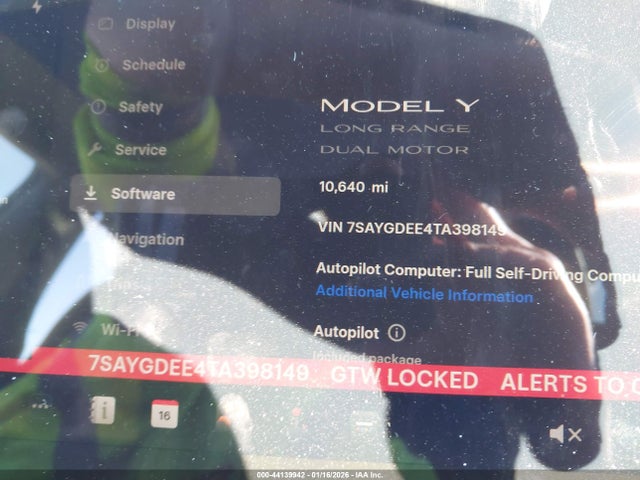 Продажа на аукционе авто 2026 Tesla Model Y Long Range Launch Series/premium All-wheel Drive, vin: 7SAYGDEE4TA398149, номер лота: 44139942