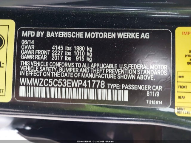 2014 MINI COUNTRYMAN WMWZC5C53EWP41778 Photo 8