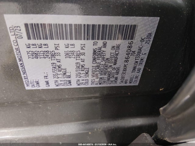 Nissan Rogue Sl Intelligent Awd 2023 5N1BT3CBXPC864086 Image 9