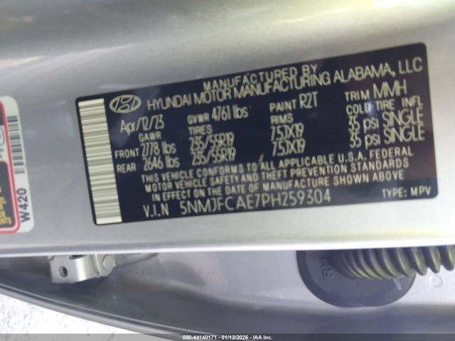 2023 HYUNDAI TUCSON 5NMJFCAE7PH259304 Photo 8