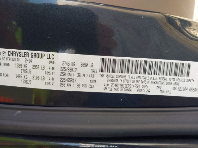 2014 CHRYSLER TOWN & COUNTRY 2C4RC1BG1ER314753 Photo 8