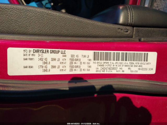 2011 DODGE DURANGO 1D4SE4GTXBC595557 Photo 8