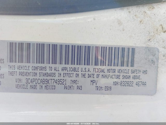 2019 DODGE JOURNEY 3C4PDCAB9KT749521 Photo 8