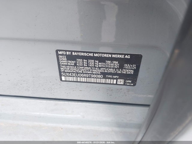 5UX43EU06R9T98080 BMW X5 Phev Xdrive50e