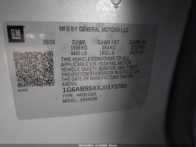 2018 CADILLAC ATS 1G6AB5SXXJ0173700 Photo 8