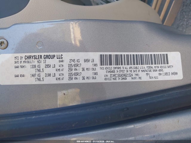 2013 CHRYSLER TOWN & COUNTRY 2C4RC1BG0DR621524 Photo 8