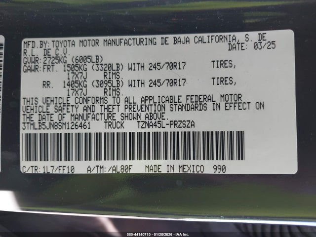 Toyota Tacoma 2025 3TMLB5JN8SM126461 Image 22