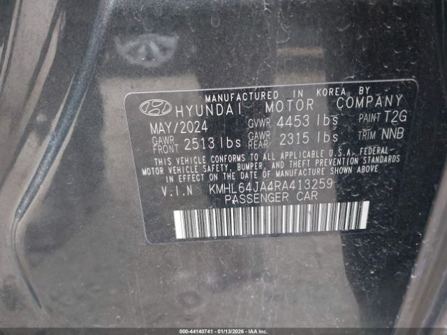 2024 HYUNDAI SONATA KMHL64JA4RA413259 Photo 8