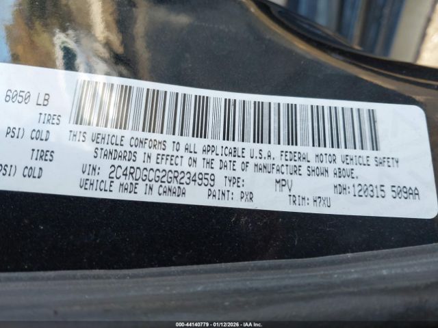 2016 DODGE GRAND CARAVAN 2C4RDGCG2GR234959 Photo 8