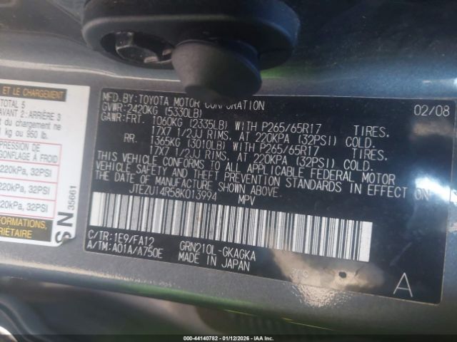 2008 TOYOTA 4RUNNER JTEZU14R58K013994 Photo 8