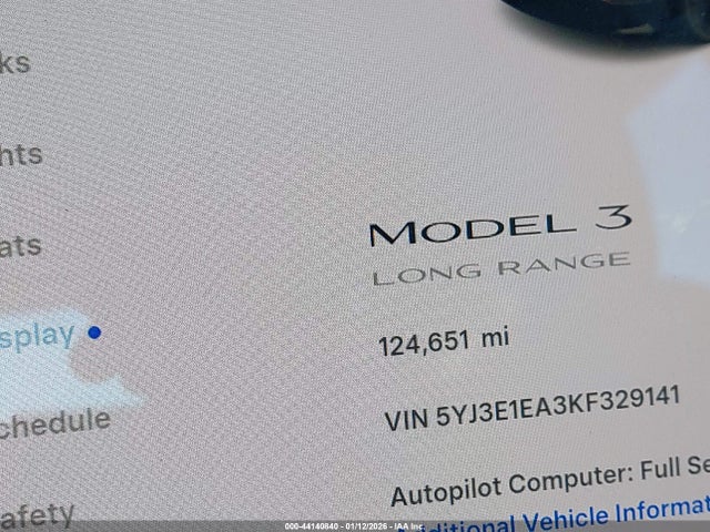 Tesla Model 3 Long Range/mid Range/standard Range/standard Range Plus 2019 5YJ3E1EA3KF329141 Image 15