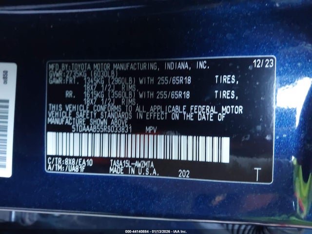 Toyota Grand Highlander Xle 2024 5TDAAAB55RS033831 Image 9