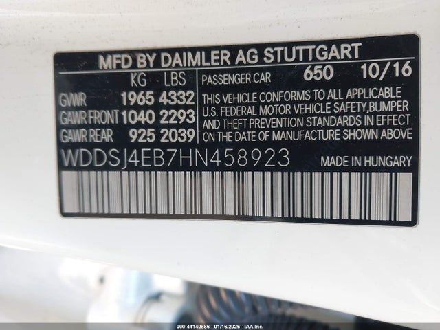 Mercedes-Benz CLA 250 2017 WDDSJ4EB7HN458923 Image 9
