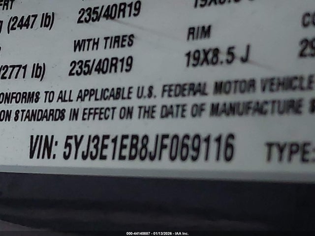 2018 TESLA MODEL 3 5YJ3E1EB8JF069116 Photo 8