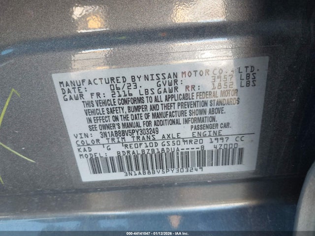 Nissan Sentra S Xtronic Cvt 2023 3N1AB8BV5PY303249 Image 9