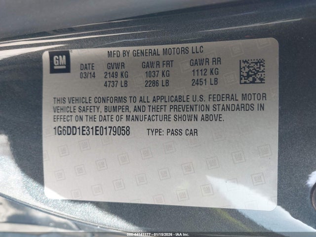 2014 CADILLAC CTS 1G6DD1E31E0179058 Photo 8