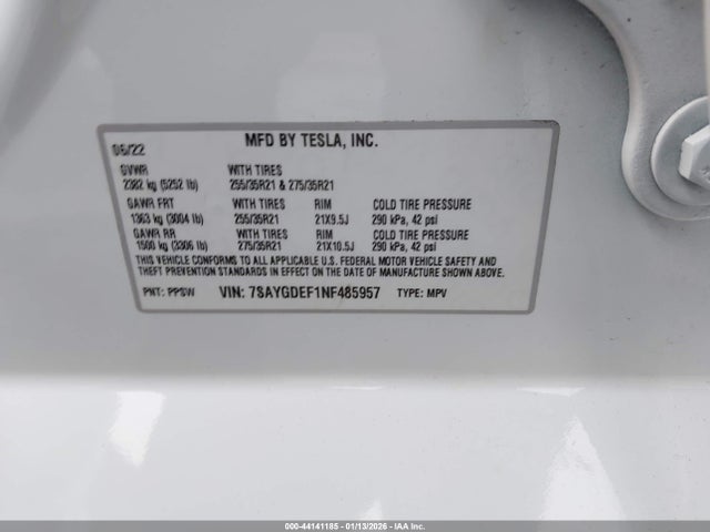 2022 TESLA MODEL Y 7SAYGDEF1NF485957 Photo 8