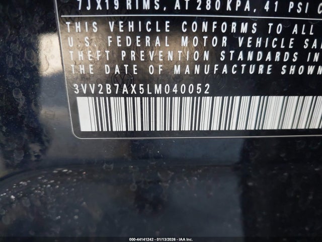 2020 VOLKSWAGEN TIGUAN 3VV2B7AX5LM040052 Photo 8