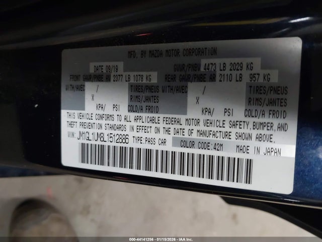 JM1GL1UM8L1512886 Mazda Mazda6 Sport