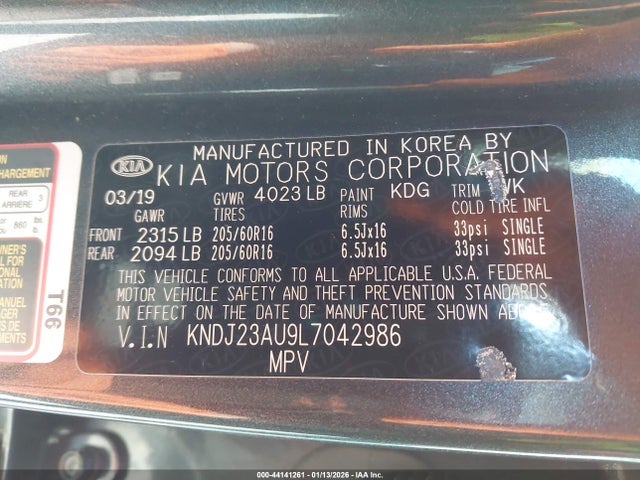 KNDJ23AU9L7042986 KIA SOUL S