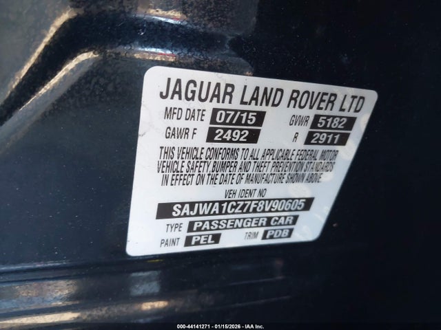 2015 JAGUAR XJ SAJWA1CZ7F8V90605 Photo 8