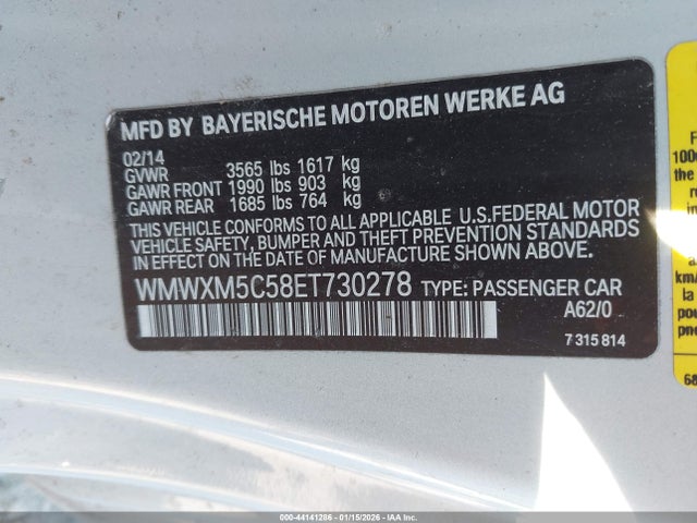 2014 MINI HARDTOP WMWXM5C58ET730278 Photo 8