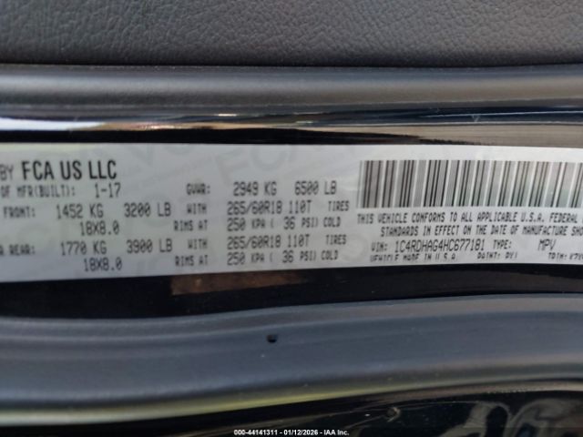 2017 DODGE DURANGO 1C4RDHAG4HC677181 Photo 8