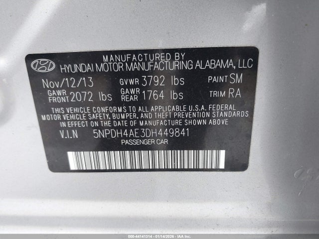 2013 HYUNDAI ELANTRA 5NPDH4AE3DH449841 Photo 8