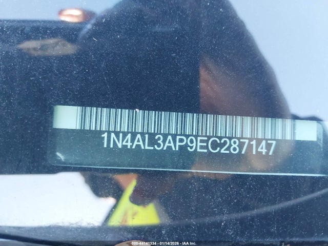 1N4AL3AP9EC287147 Nissan Altima 2.5/2.5 S/2.5 Sl/2.5 Sv