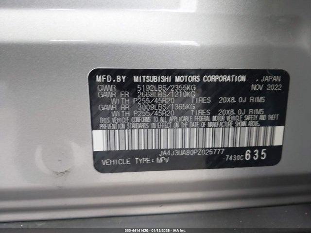 2023 MITSUBISHI OUTLANDER JA4J3UA80PZ025777 Photo 8